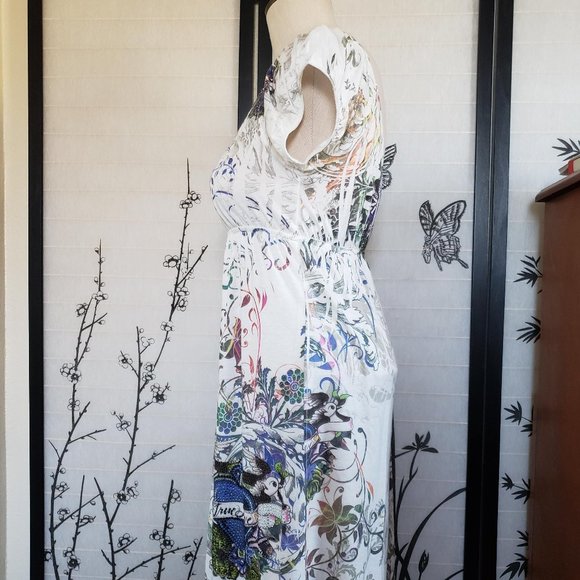 [Paris Paris] Summer Print Dress Swimsuit Cover-up - Picture 5 of 8